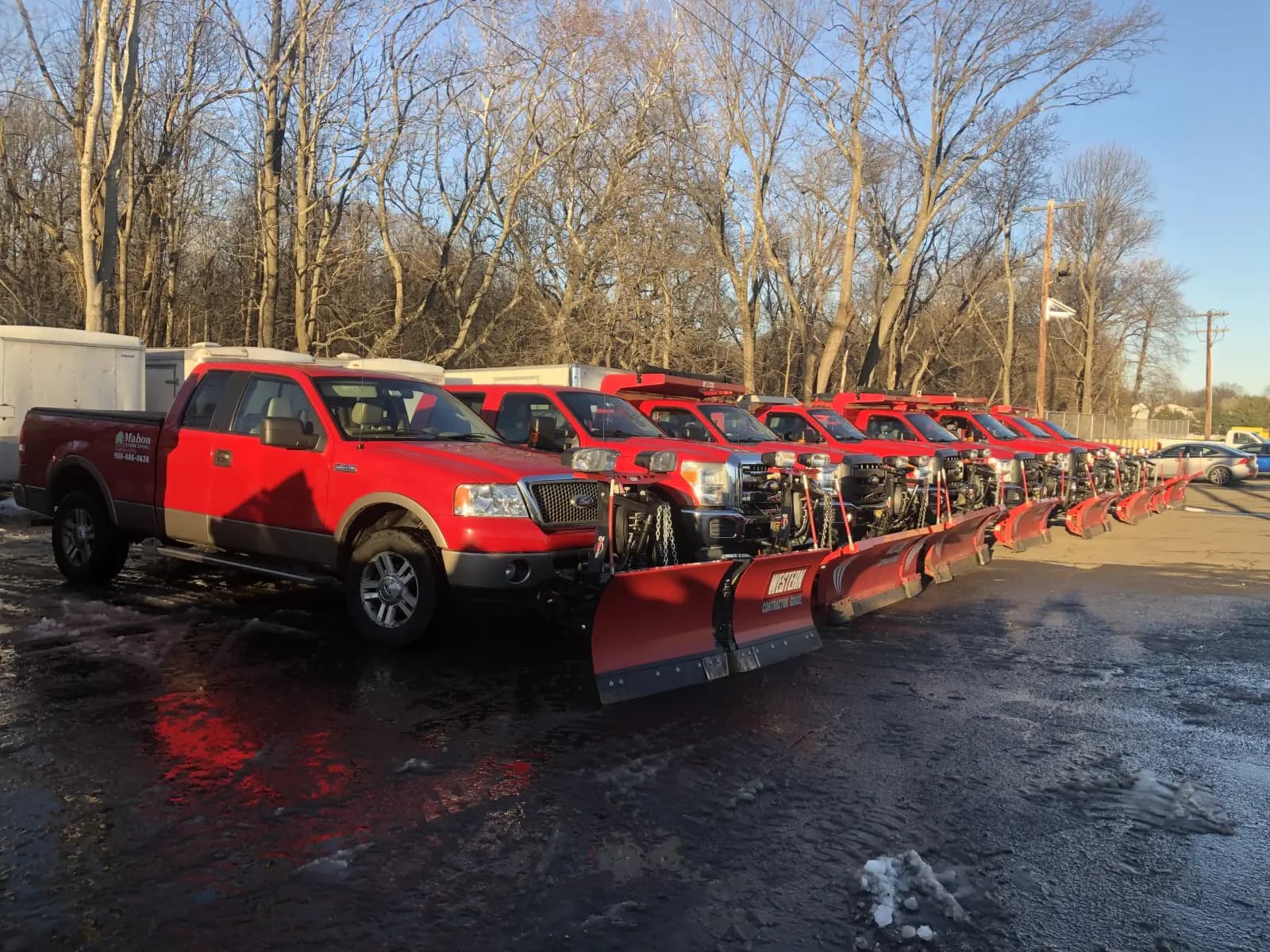 Our fleet of trucks are ready to handle any snow and ice removal needs.