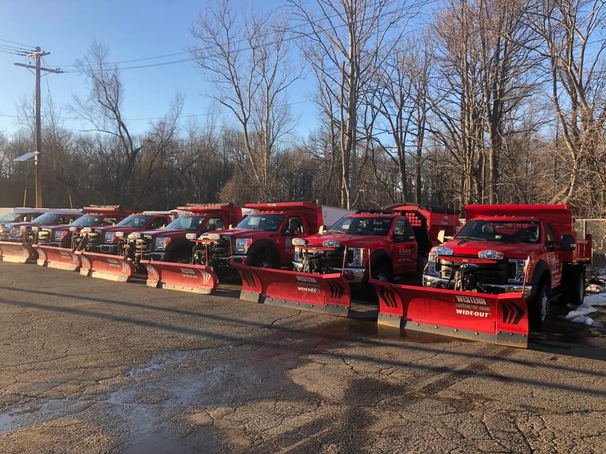 The Mahon Landscaping team gathered together
